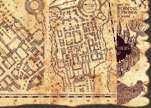 Pósters Mapa Del Merodeador Marauders Map De Harry Potter