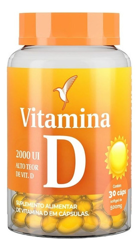 Vitamina D Em Cápsulas - 30 Dias - 30 Cápsulas