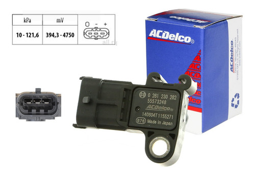 Imagen 1 de 6 de Sensor Map Chevrolet Spark L4 1.2l 2014 Gm Parts