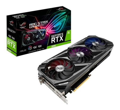 Placa De Video Asus Rog Strix Geforce Rtx 3080 10gb Gaming 