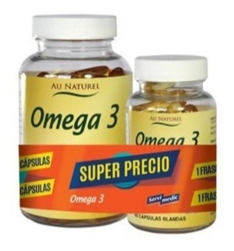 Omega 3 Servimedic 100 + 40 Cápsulas