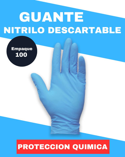 Guante De Nitrilo Azul ( Caj 100)