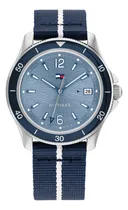 Comprar Reloj Tommy Hilfiger Dama Brooke Multicolor 1782511 - S007 Color de la correa Azul marino Color del bisel Azul marino Color del fondo Celeste