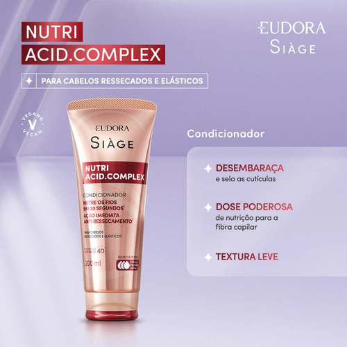 Combo Nutri Acid. Complex Shampoo Condicionador E Máscara