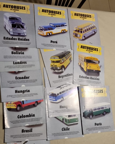 15 Fasciculos Autobuses Del Mundo  Coleccion Completa