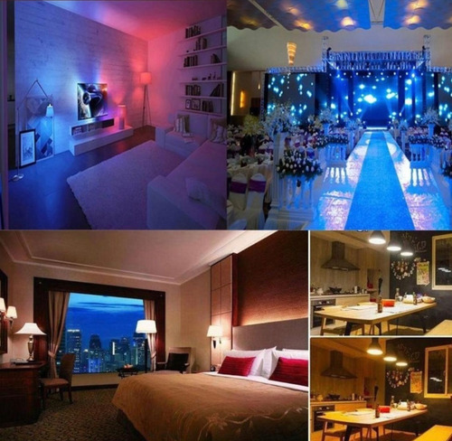 Imagen 3 de 8 de Lampara Foco Led 12w 16 Colores Control Remoto Luz Rgb