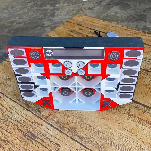 MINI PAREDÃO 4 GRAVES COM BATERIA, BLUETOOTH 12W DE POTÊNCIA - SF SOM