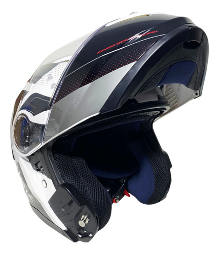 Capacete Norisk Force Ii Oculos Escamoteavel 58 Prata