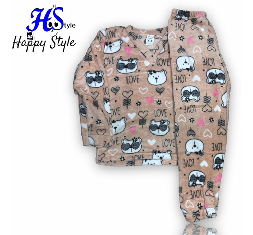 Pijamas Térmicas Para Niña -tallas:12-16 ( Hstyle )