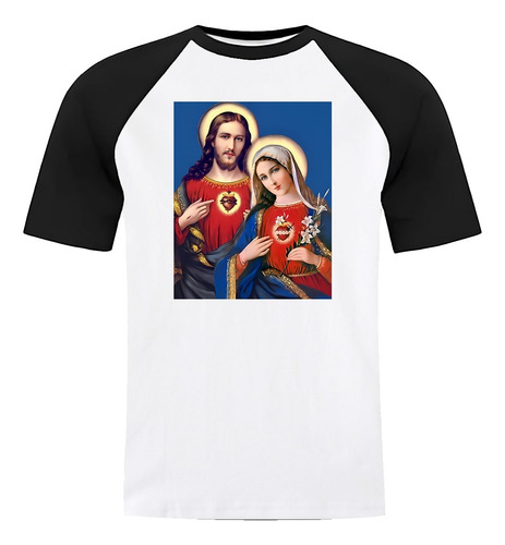 Remera Jesus Y La Virgen Maria - Religion Aesthetic Unisex