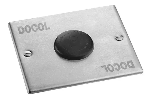 Válvula de piso 17012100 Pematic Docol de 1/2 pulgada, acero cepillado, acabado mate, color plateado