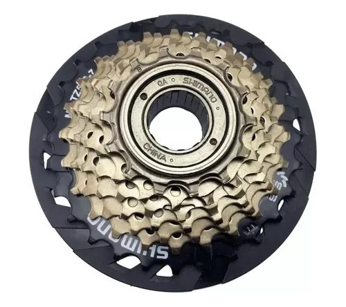 Imagen 1 de 5 de Piñon Shimano Tz500 7 Coronas A Rosca