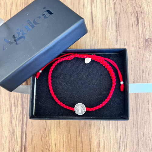 Imagen 6 de 9 de Pulsera Tejida De San Benito De Plata .925 Y Oxido Agálea