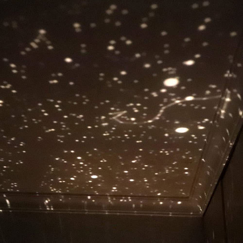 Proyector Planetario Galaxy Lámpara De Cielo Nocturno Planet Estructura Negro Pantalla Amarillo