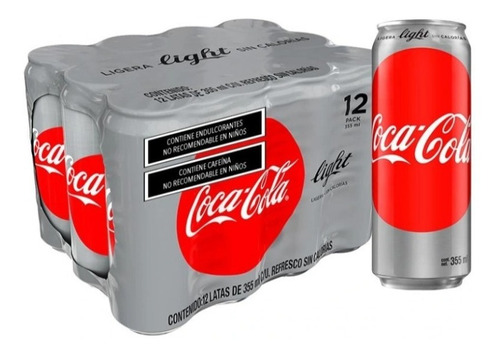 Refresco Coca Cola Light 12 Latas De 355 Ml 