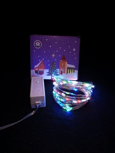 Guirnalda Para Pesebre Alambrada Multicolor X 100 Leds