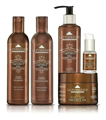 La Puissance Kit Coco Shampoo Enjuague Máscara Serum Crema