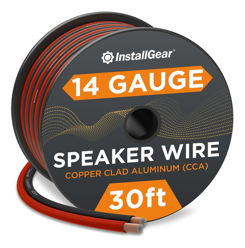 Installgear Cable De Altavoz De Calibre 14 (30 Pies)  Cable