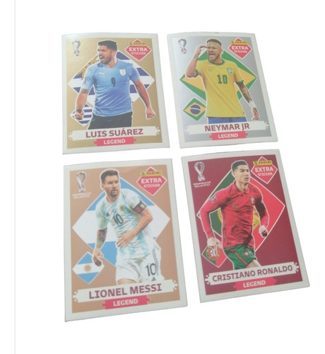 Extra Stikers Panini (set X 4) Messi, Cristiano, Mbappe, Ney