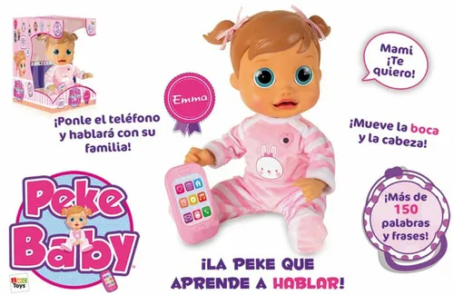 Peke Baby Emma Aprende A Hablar Es Interactiva Bebe 94728