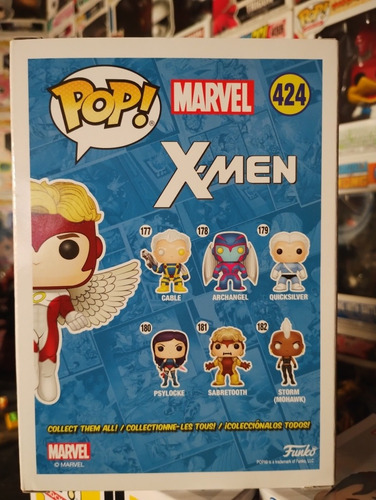 Funko Pop Angel # 424 X Men Exclusive Marvel Collector Corps (Usado)