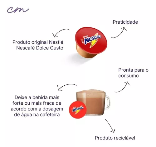 Kit 4 Cápsulas Recarg Dolce Gusto + Café