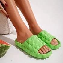 Comprar Sandalias Gomones Mujer Verdes Moda Verano Ojotas Gemma