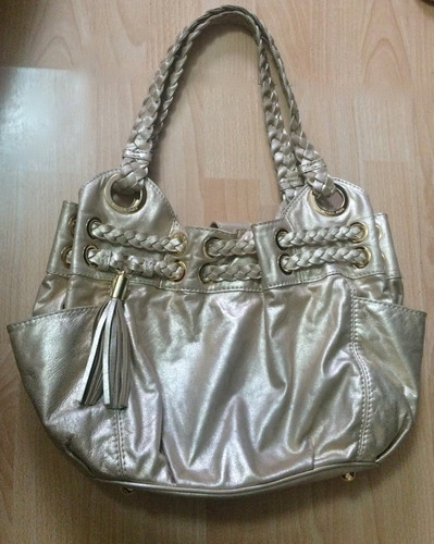 Bolsa Michael Kors Mk Piel Fina Dorada 100% Original!!