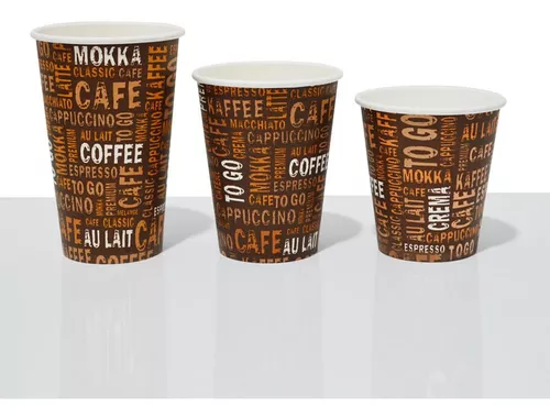 Vasos de papel para cafe 12 oz - Desechables Impresos