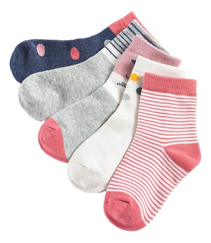 5 Pares De Calcetines Para Niños Calcetines De Princesa