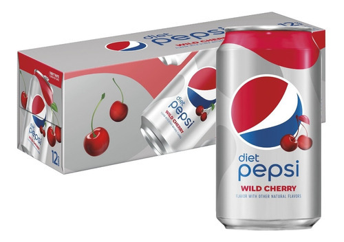 Refresco Pepsi Cherry Wild Diet Cereza Dieta 12 Pack 355ml