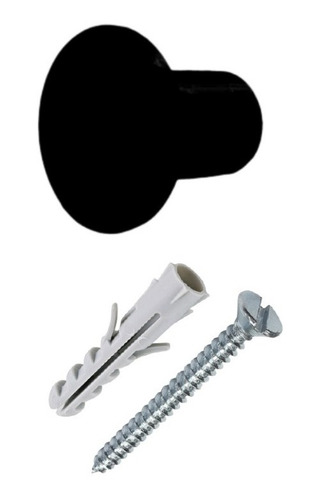 Pino Pendurador Suporte Para Espelho Adnet Parafuso/bucha Moldura Preto