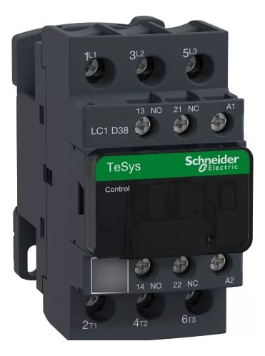 Contactor Schneider Mod Lc1d38m7 De 38a Tripolar Bob 220v