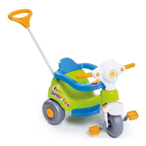 Triciclo Velocita Verde E Azul Motoca Infantil Tico Velotrol