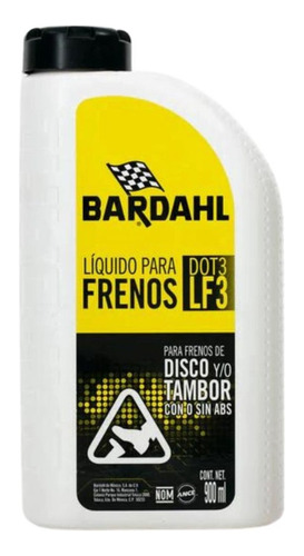 Liquido P/frenos De Disco Y Tambor Dot3 900ml 15063 Bardahl