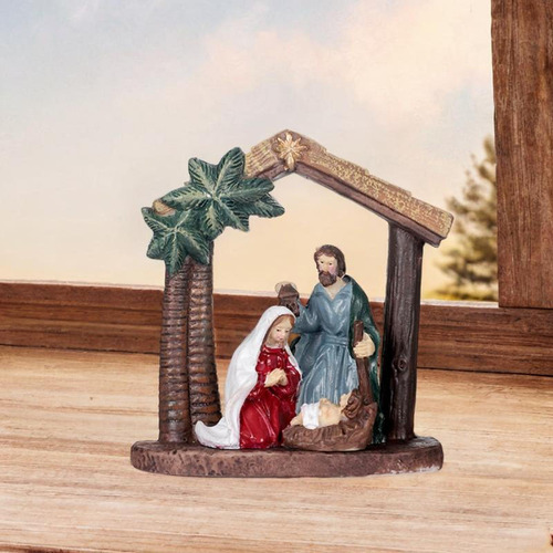 Estatuilla De Belén, Decoración De 9x4x10 Cm Estilo A