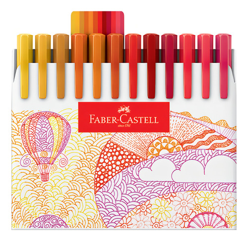 Lápis De Cor 50 Supersoft + 48 Caneta Fine Pen Faber Castell