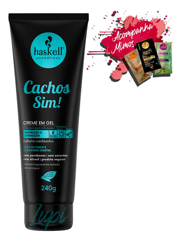 Creme Em Gel Haskell Cachos Sim 240g