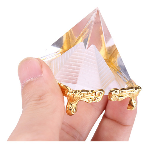 Pequeño Adorno De Pirámide De Cristal Egipcio Decoración Del