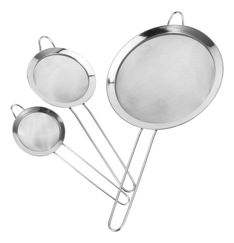 Colador De Filtro De Malla De Acero Inoxidable Flour Sieve,