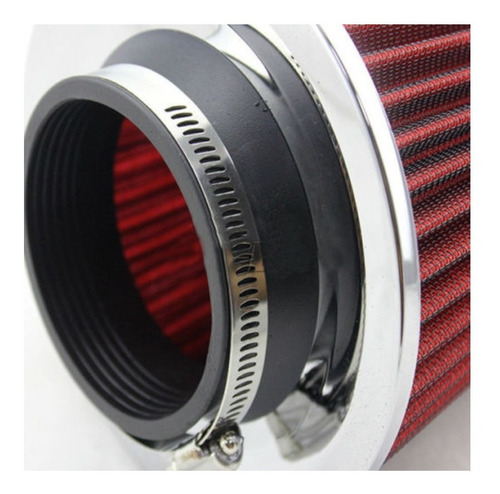 Filtro Aire Alto Flujo Recto Rojo Cromo