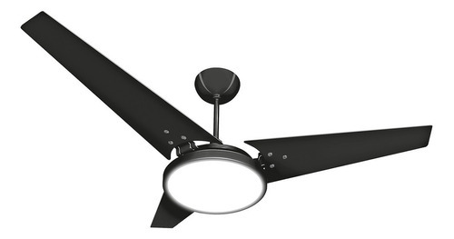 Ventilador De Teto Ventex Itacaré Com Painel Led Branco Fri Cor Das Pás Preto/tabaco Voltagem 127v