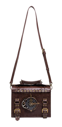 Bandolera De Material Cuero Steampunk Para Mujer Crossbody