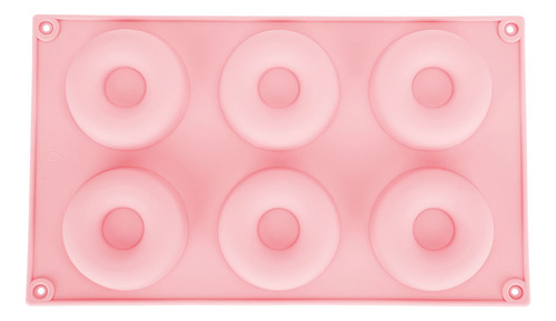 Molde Para Hornear Rosquillas De Silicona Con 6 Cavidades