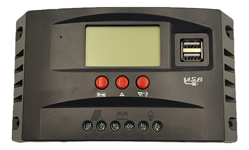 Controlador Solar Mppt Pv 12v 24v Tensão Automática