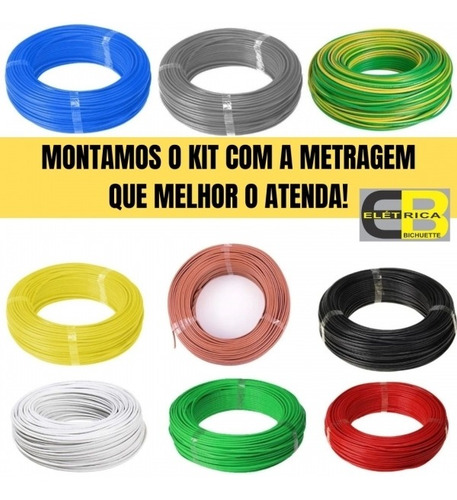 Cabo Eletrico Flexivel 2,5mm Amarelo 100 Metro Cobrecom Imet