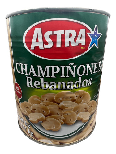 Champiñones Rebanados Astra 2.840 Kg (3 Pzas)