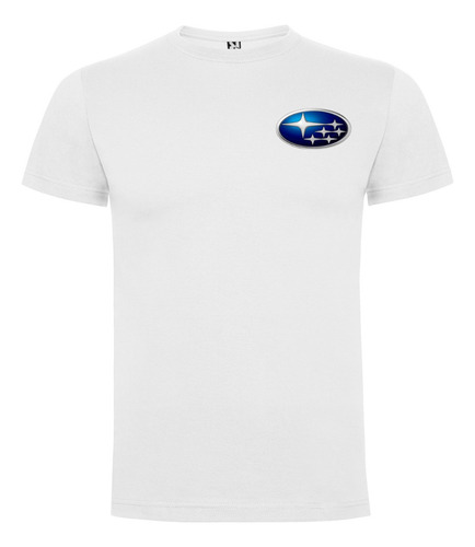 Polera Estampada Subaru 100% Algodón
