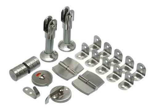 Kit Set Divisor Baño Acero Inox. Puerta Izquierda Mueble 