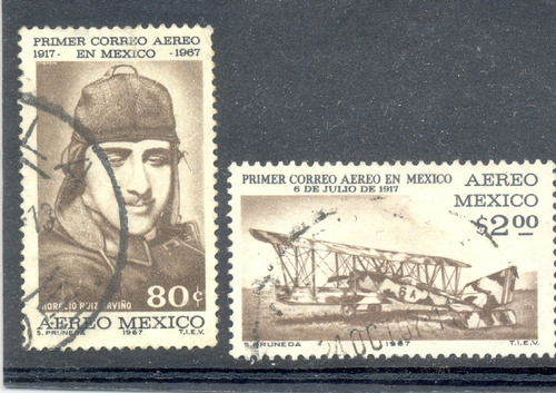Primer Correo Aéreo 1917 Piloto Horacio Ruiz Aviño 1967